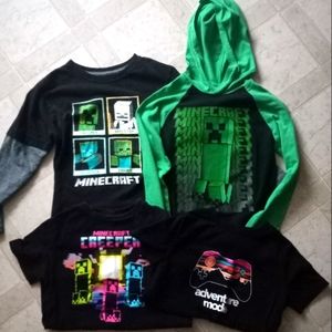 Boys Minecraft long sleeve,short sleeve T- shirts